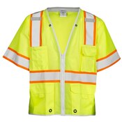 ML Kishigo Class 3 Heavy Duty Safety Vest in Lime